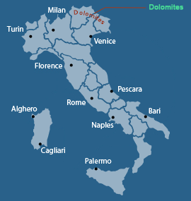 Mappa Regioni Italia